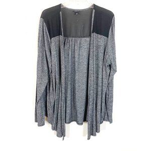 Torrid Womens Long Sleeve Mesh Back Open Front Cardigan Size 3